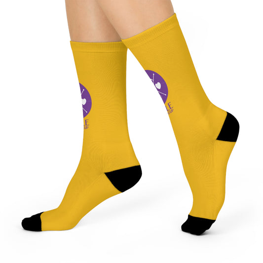 SMILE #UWokeUp Cushioned Crew Socks — Cozy