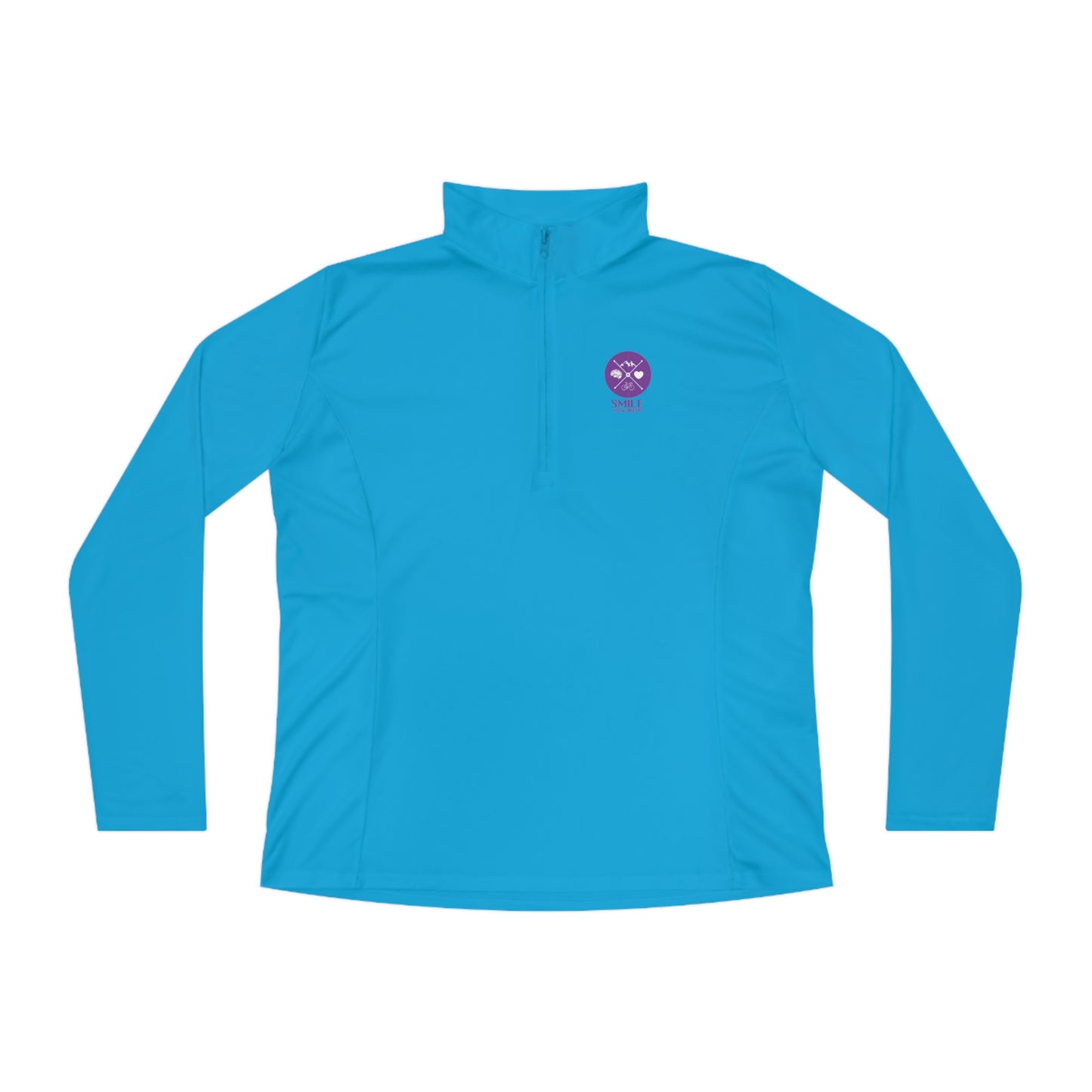 SMILE #UWokeUp | Women's Quarter-Zip Pullover