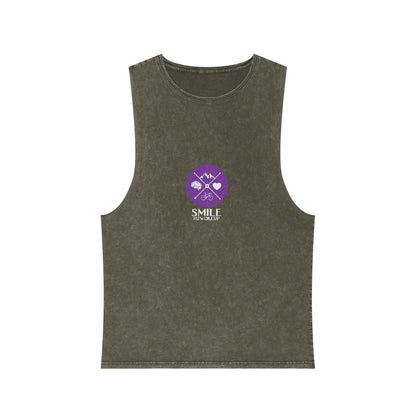 SMILE #UWokeUp | Stonewash Tank Top