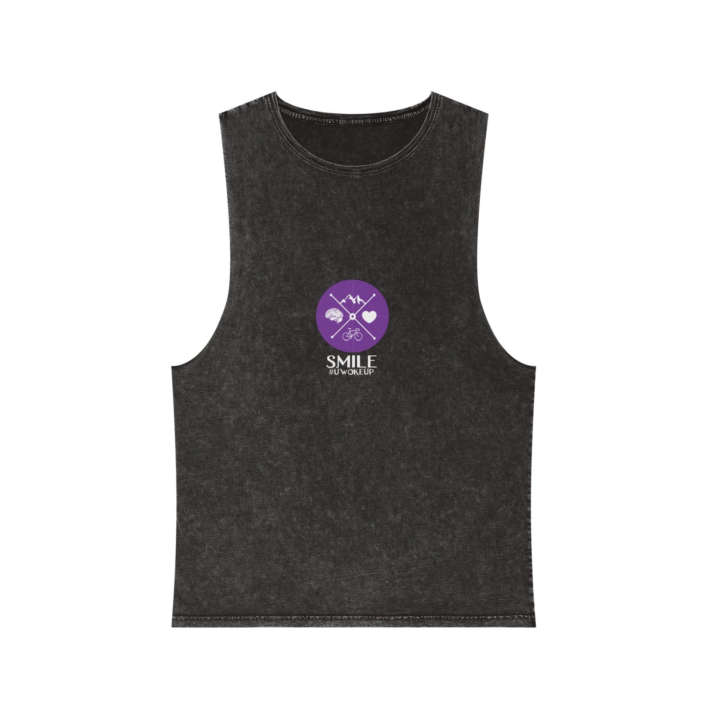 SMILE #UWokeUp | Stonewash Tank Top
