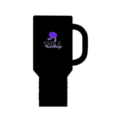 SMILE #UWokeUp | Insulated Travel Mug (40oz)