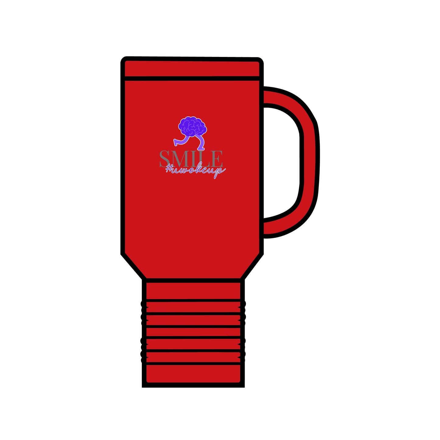 SMILE #UWokeUp | Insulated Travel Mug (40oz)