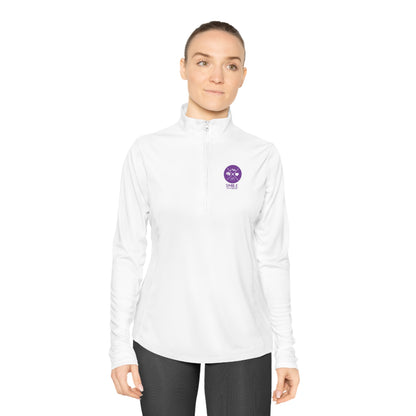 SMILE #UWokeUp | Women's Quarter-Zip Pullover
