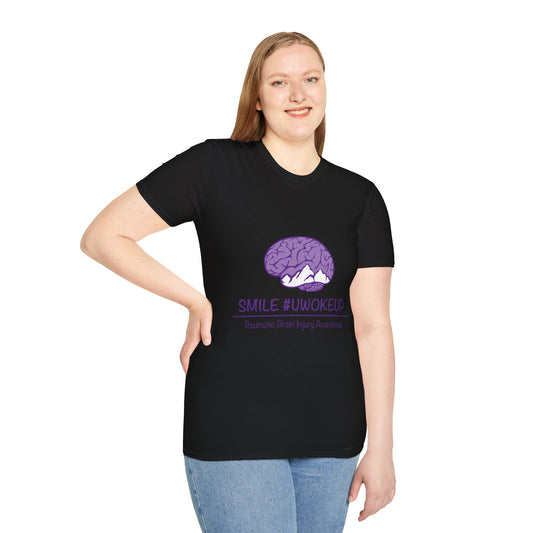 SMILE #UWokeUp  — #TBI Thriving Beyond Injury Awareness Tee