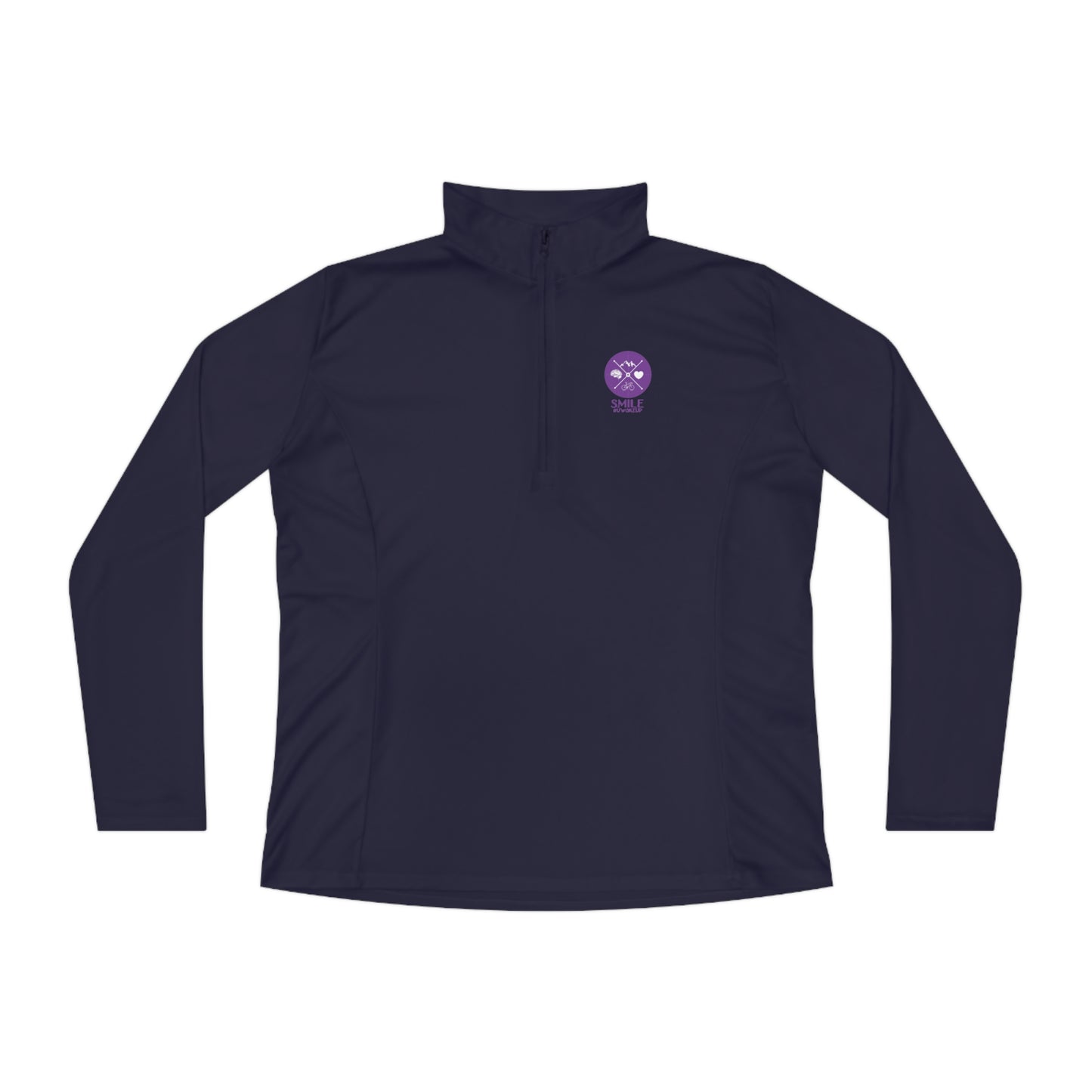 SMILE #UWokeUp | Women's Quarter-Zip Pullover