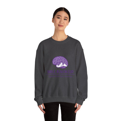 'SMILE #UWokeUp' Crewneck Sweatshirt