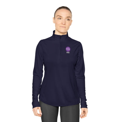 SMILE #UWokeUp | Women's Quarter-Zip Pullover
