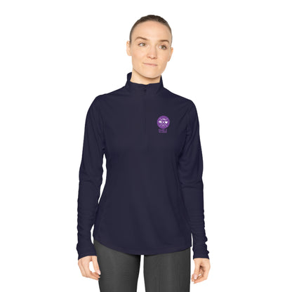 SMILE #UWokeUp | Women's Quarter-Zip Pullover