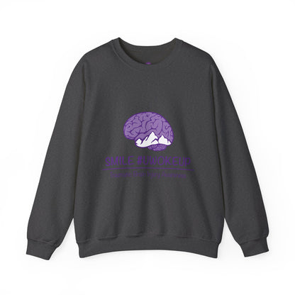 'SMILE #UWokeUp' Crewneck Sweatshirt