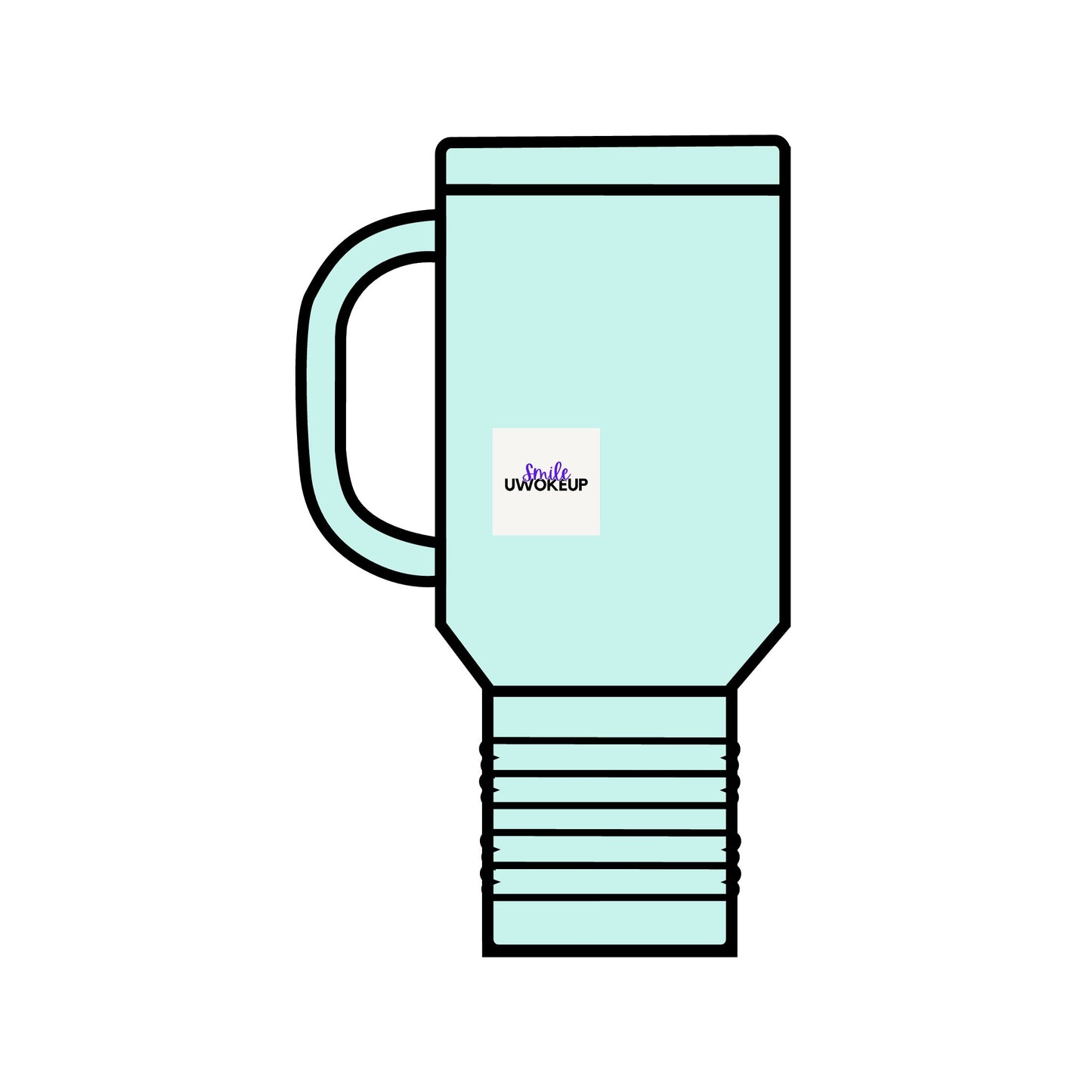 SMILE #UWokeUp | Insulated Travel Mug (40oz)