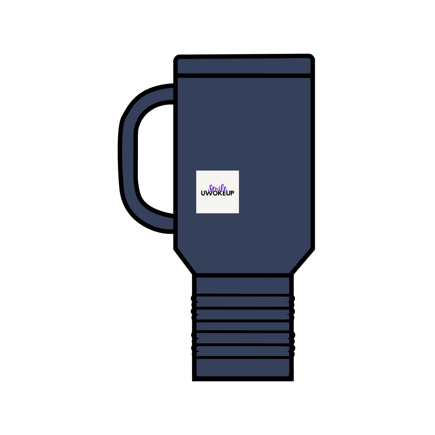 SMILE #UWokeUp | Insulated Travel Mug (40oz)