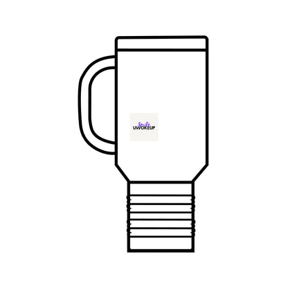 SMILE #UWokeUp | Insulated Travel Mug (40oz)
