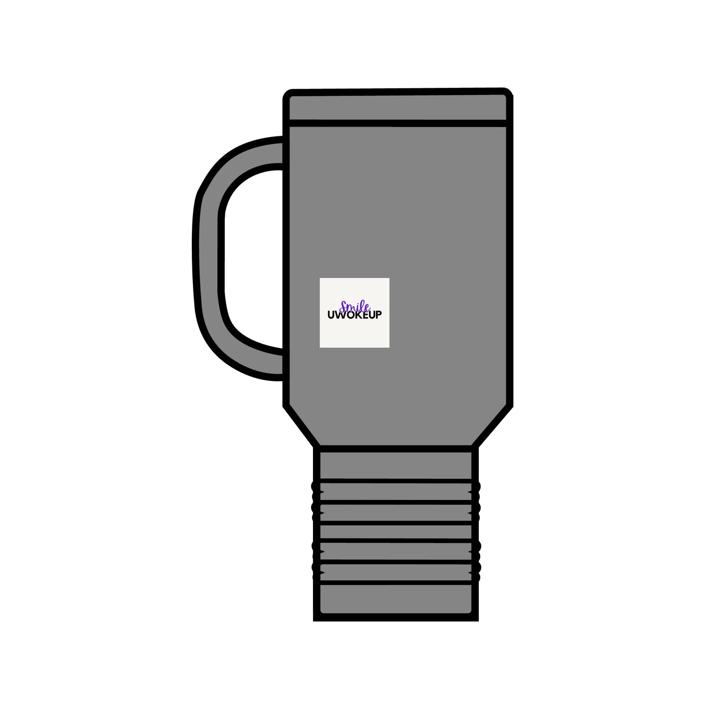 SMILE #UWokeUp | Insulated Travel Mug (40oz)