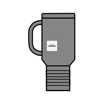 SMILE #UWokeUp | Insulated Travel Mug (40oz)