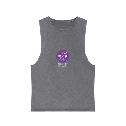 SMILE #UWokeUp | Stonewash Tank Top