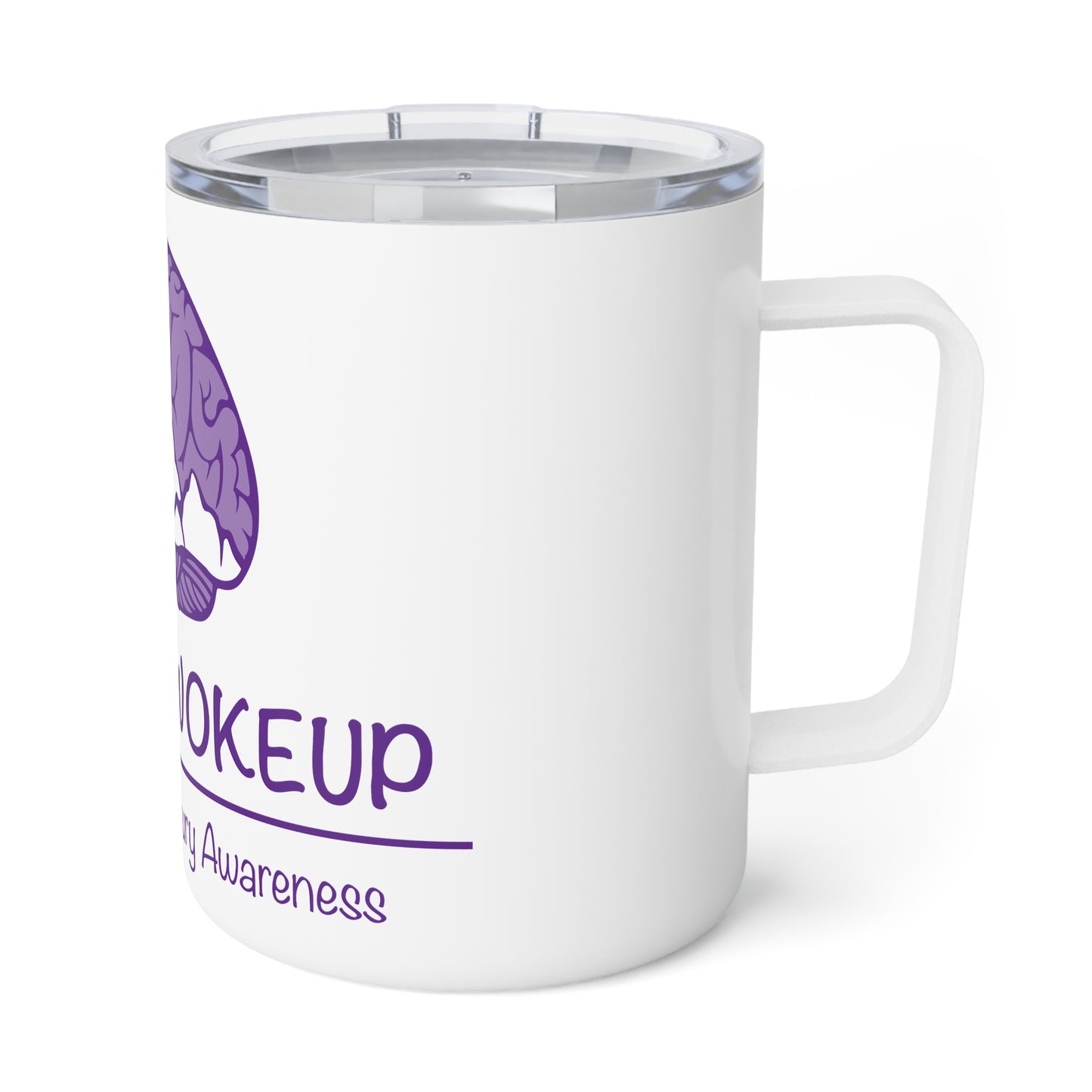 SMILE #UWokeUp | Insulated Coffee Mug — 10oz Travel Tumbler