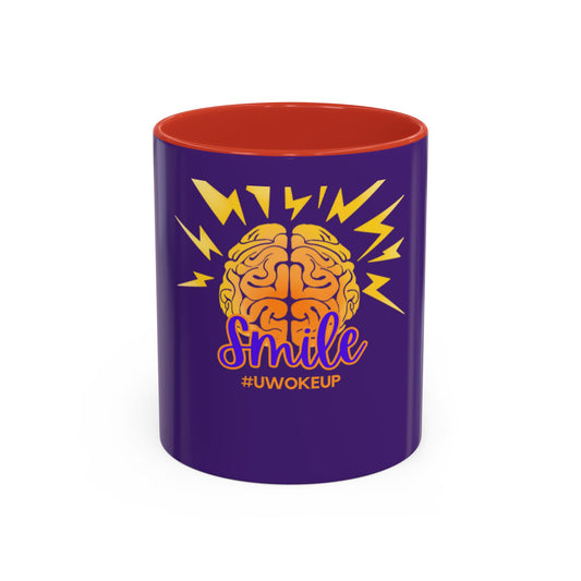 SMILE #UWokeUp | Morning Shine mug, 11oz