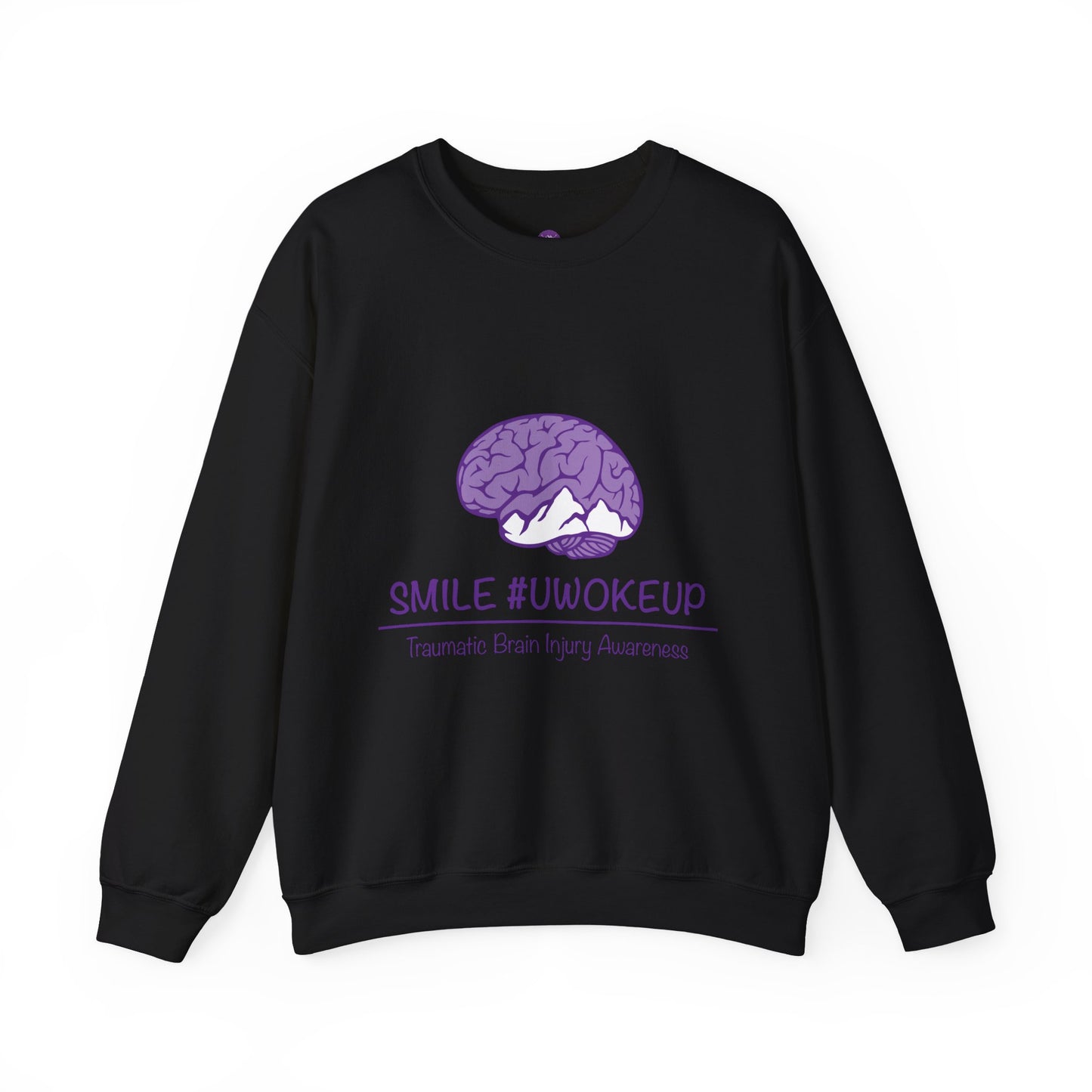 'SMILE #UWokeUp' Crewneck Sweatshirt
