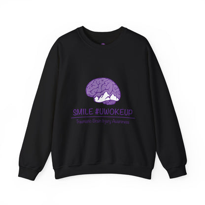 'SMILE #UWokeUp' Crewneck Sweatshirt