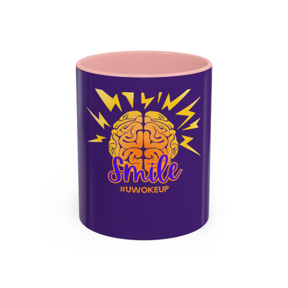 SMILE #UWokeUp | Morning Shine mug, 11oz