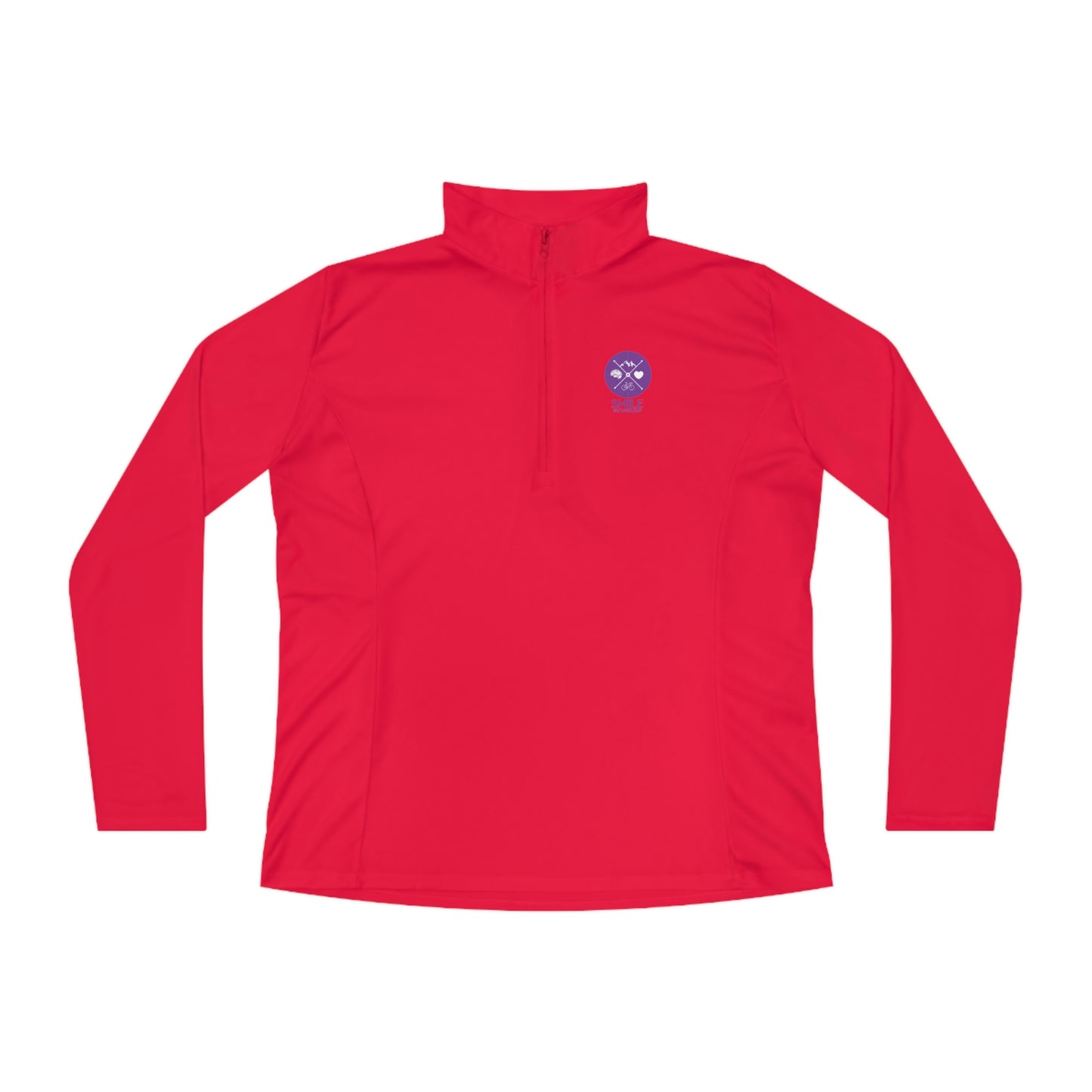 SMILE #UWokeUp | Women's Quarter-Zip Pullover