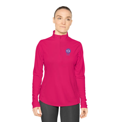 SMILE #UWokeUp | Women's Quarter-Zip Pullover