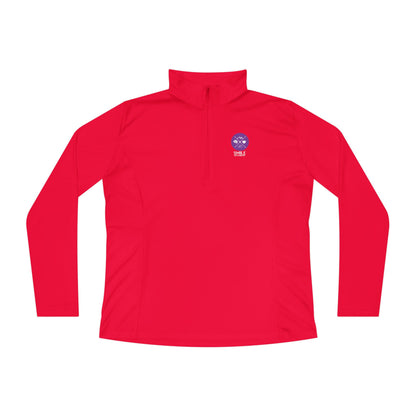 SMILE #UWokeUp | Women's Quarter-Zip Pullover