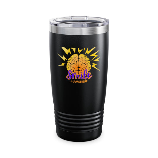 SMILE #UWokeUp | Ringneck Tumbler, 20oz
