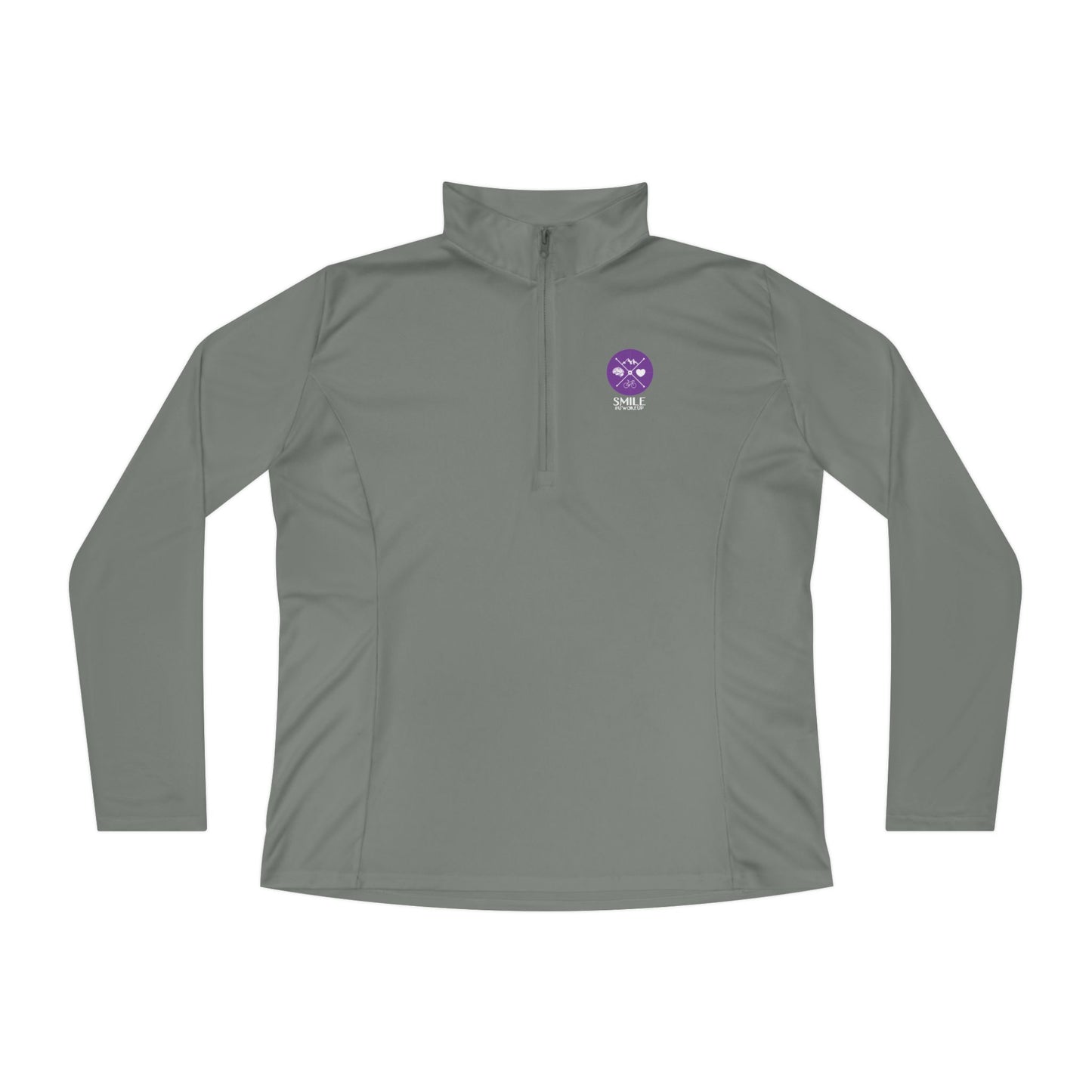 SMILE #UWokeUp | Women's Quarter-Zip Pullover