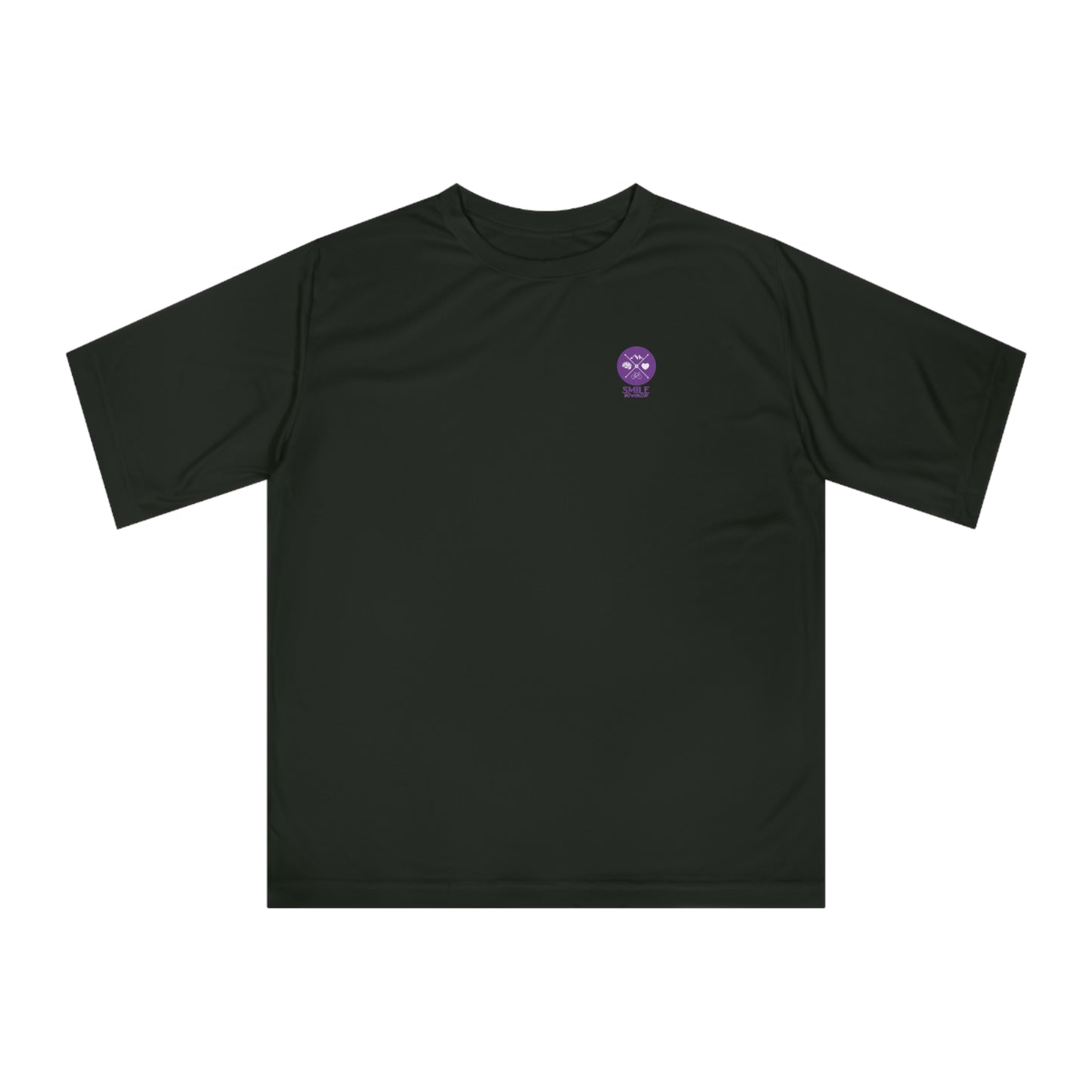 Traumatic Brain Injury Awareness Performance T‑Shirt — “SMILE #UWOKEUP”