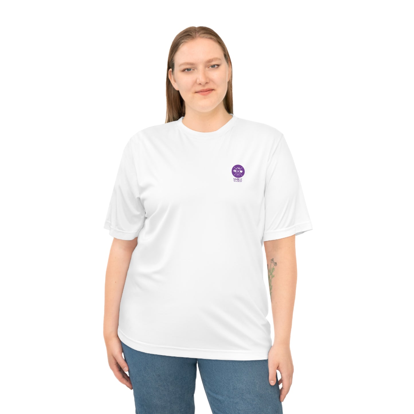 Traumatic Brain Injury Awareness Performance T‑Shirt — “SMILE #UWOKEUP”