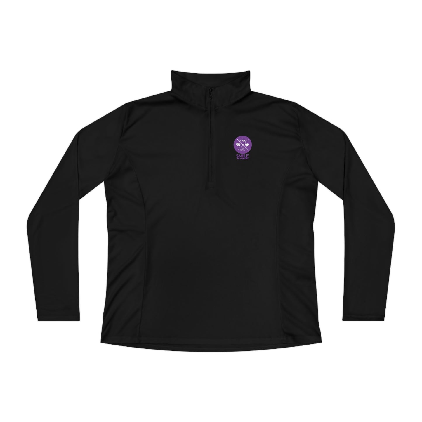 SMILE #UWokeUp | Women's Quarter-Zip Pullover