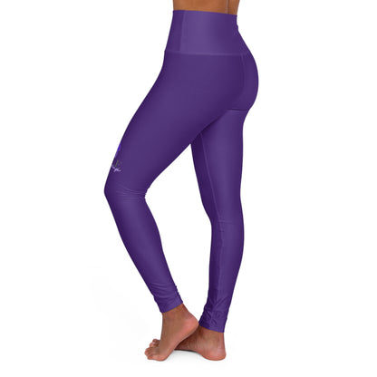 SMILE #UWokeUp | High Waist Purple Brain Athletic Pants