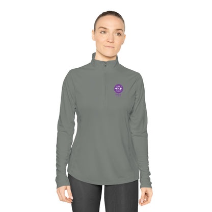 SMILE #UWokeUp | Women's Quarter-Zip Pullover