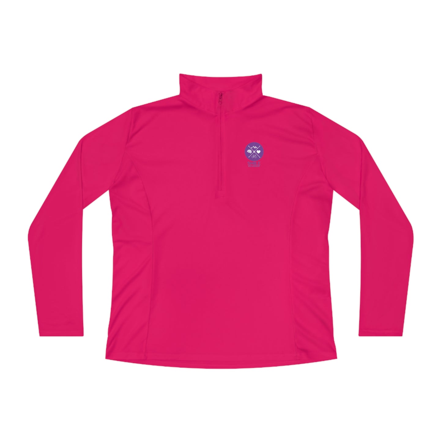 SMILE #UWokeUp | Women's Quarter-Zip Pullover
