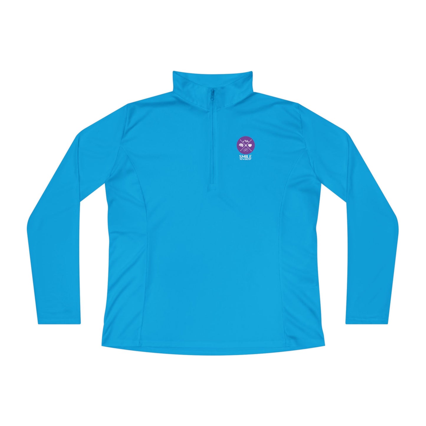 SMILE #UWokeUp | Women's Quarter-Zip Pullover