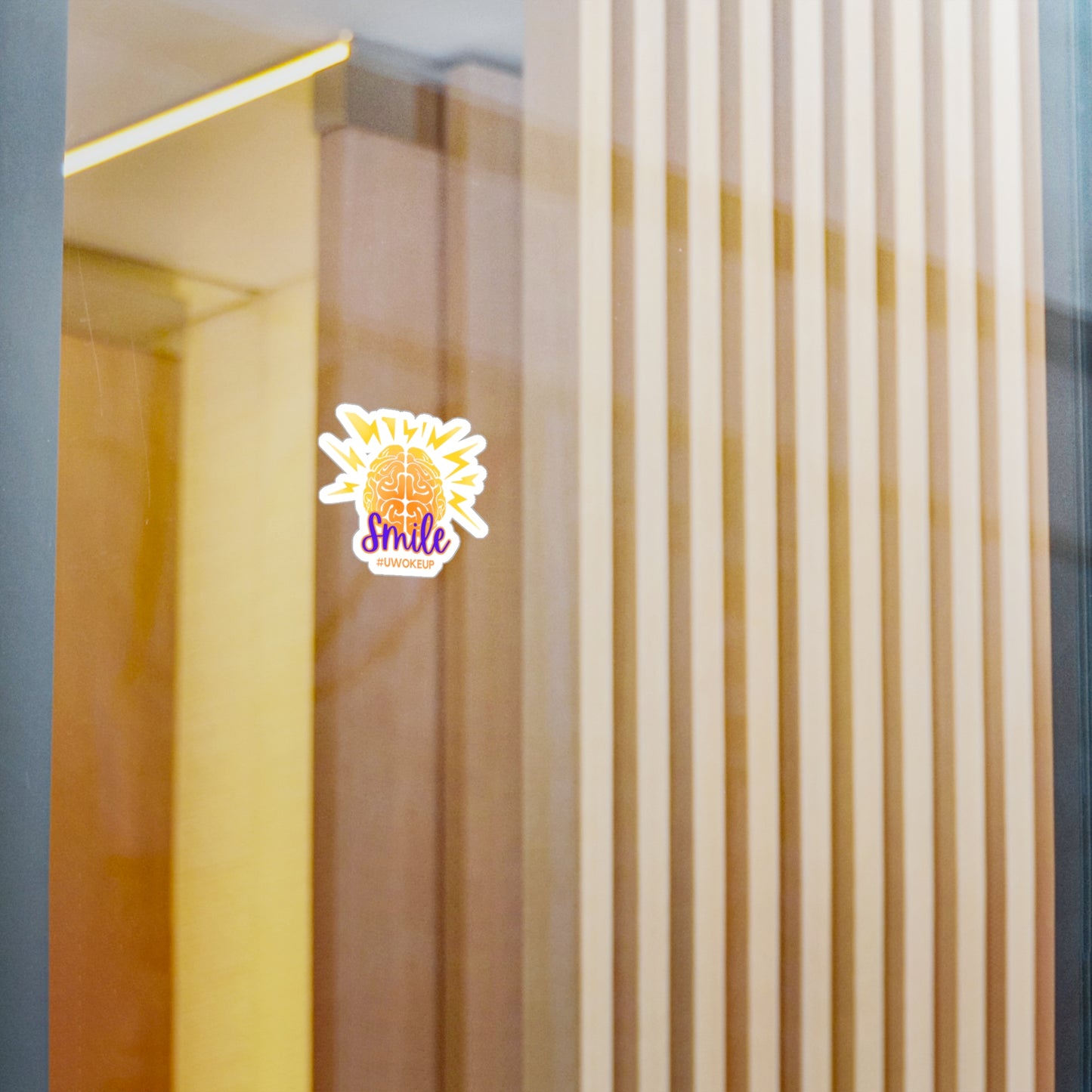 SMILE #UWokeUp | Kiss-Cut Vinyl Decals