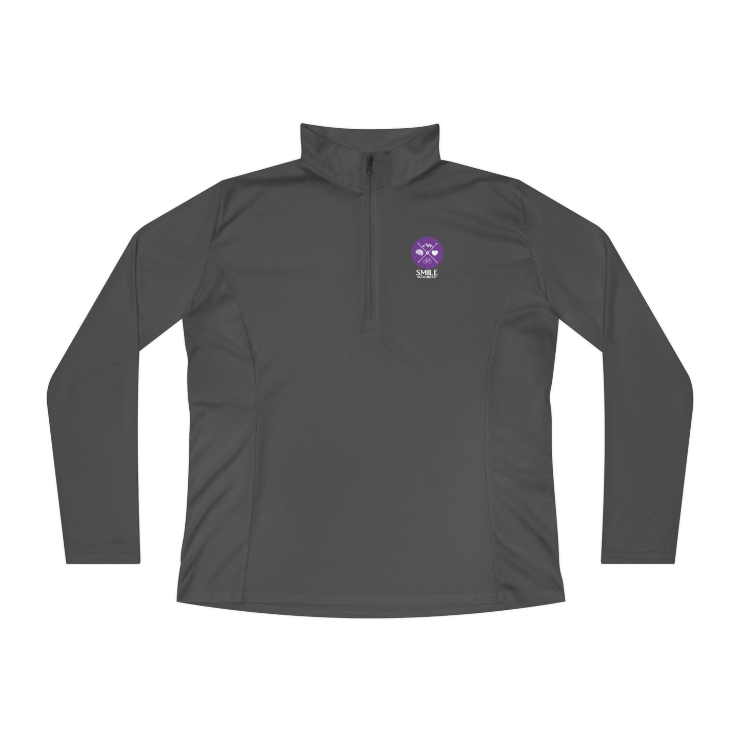 SMILE #UWokeUp | Women's Quarter-Zip Pullover