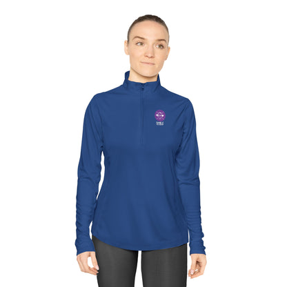 SMILE #UWokeUp | Women's Quarter-Zip Pullover
