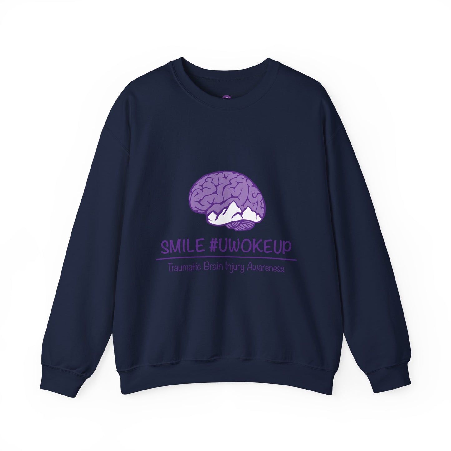 'SMILE #UWokeUp' Crewneck Sweatshirt