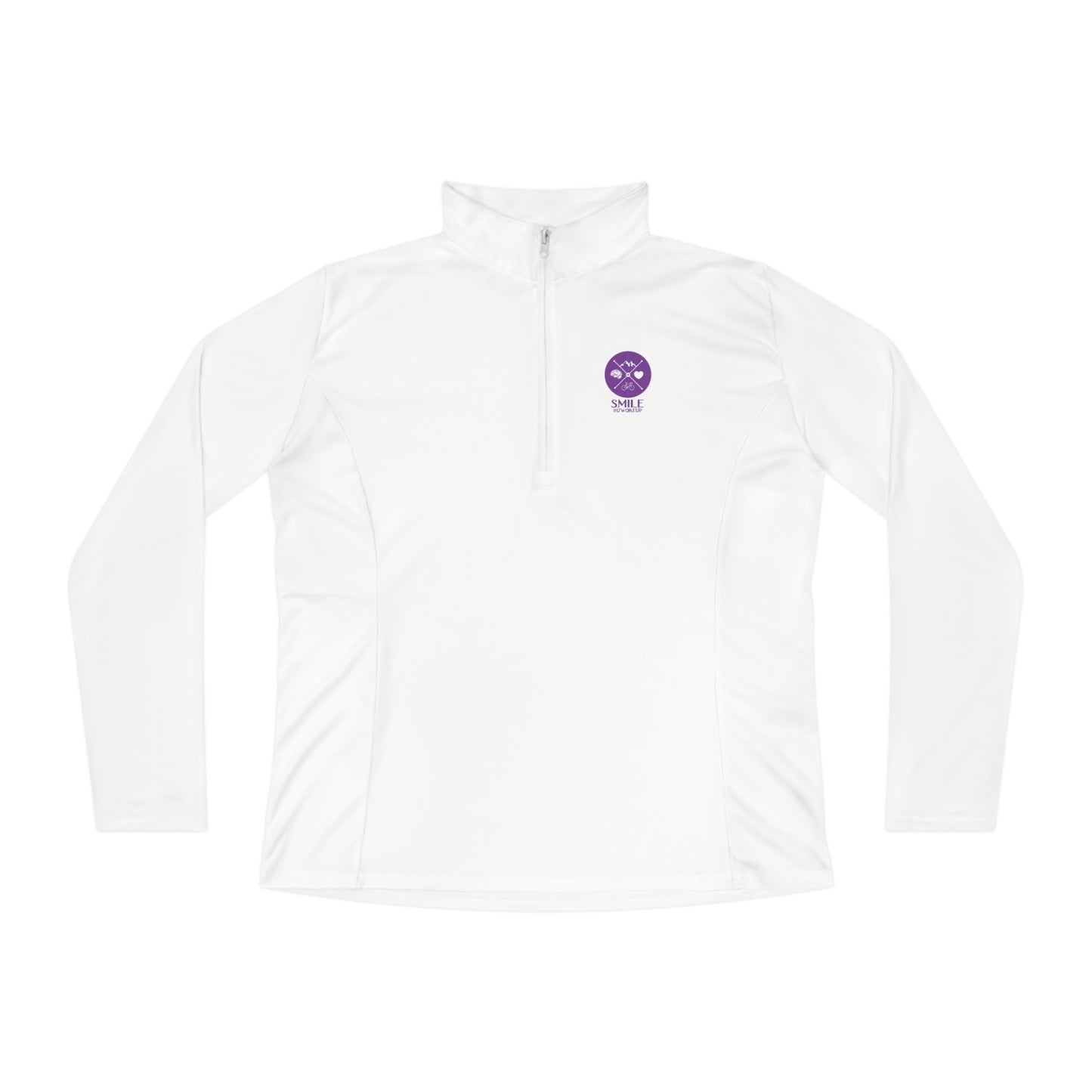 SMILE #UWokeUp | Women's Quarter-Zip Pullover