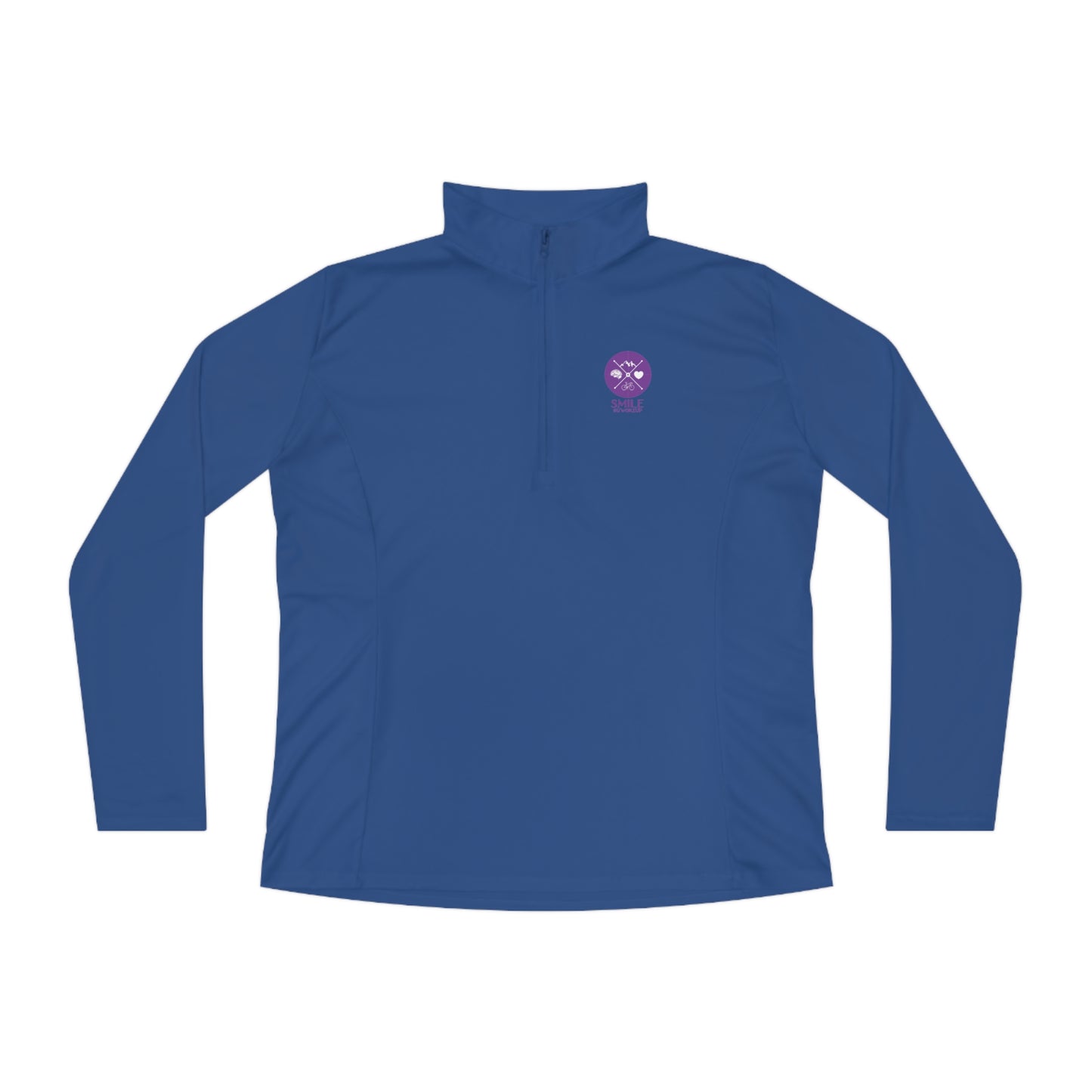 SMILE #UWokeUp | Women's Quarter-Zip Pullover