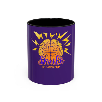 SMILE #UWokeUp | Morning Shine mug, 11oz