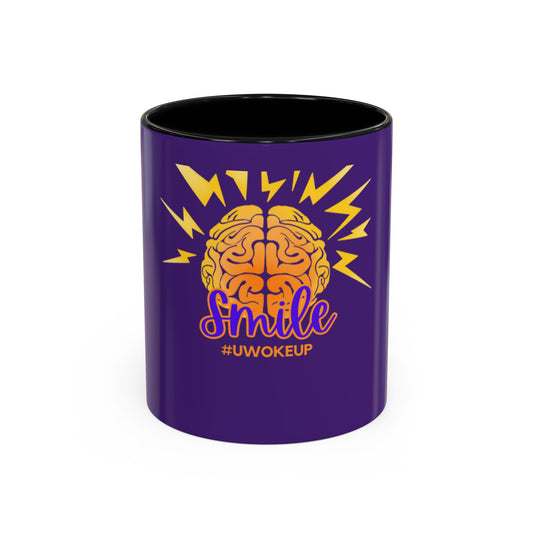 SMILE #UWokeUp | Morning Shine mug, 11oz