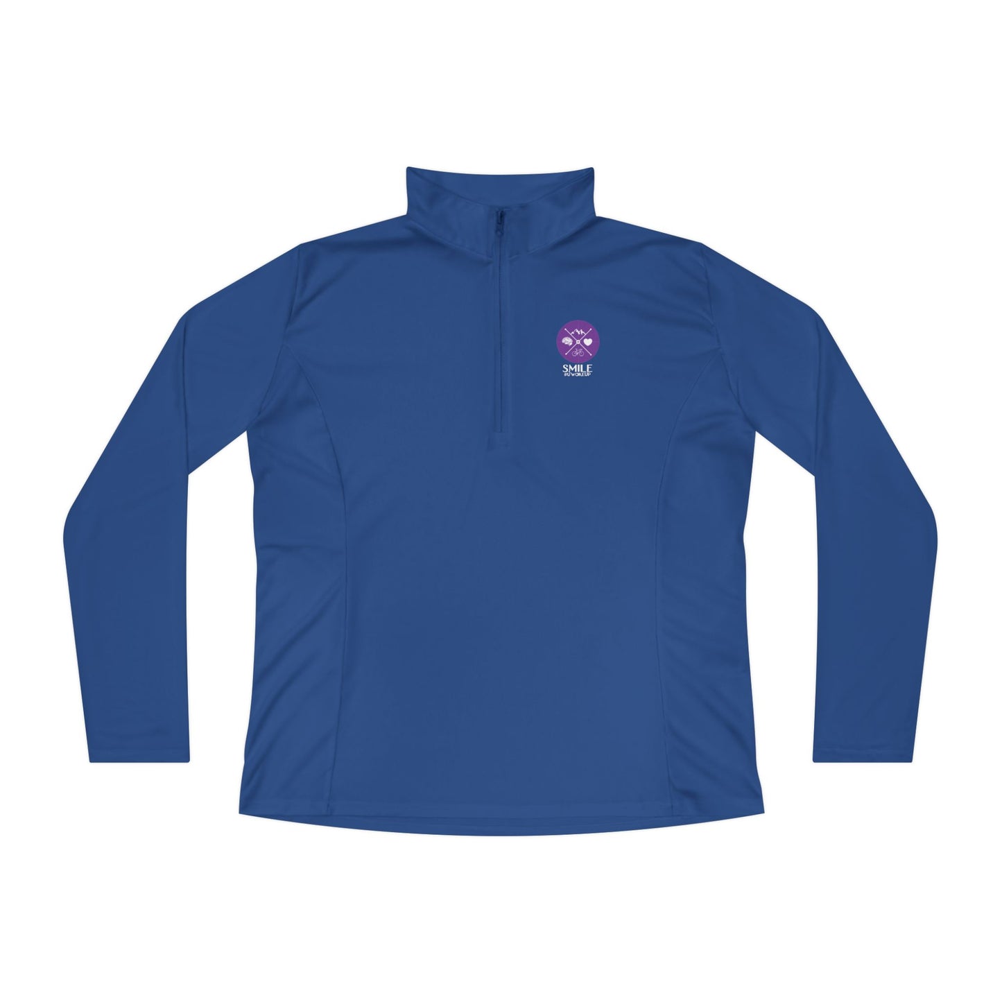 SMILE #UWokeUp | Women's Quarter-Zip Pullover