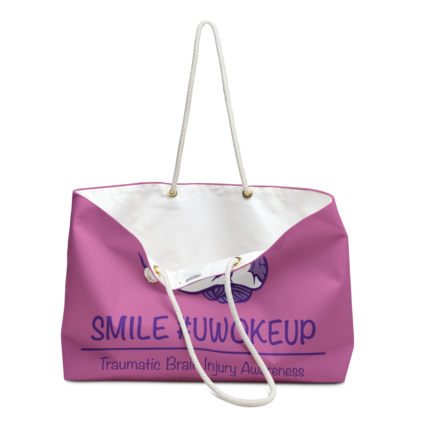 SMILE #UWokeUp | Brain Love Tote Bag