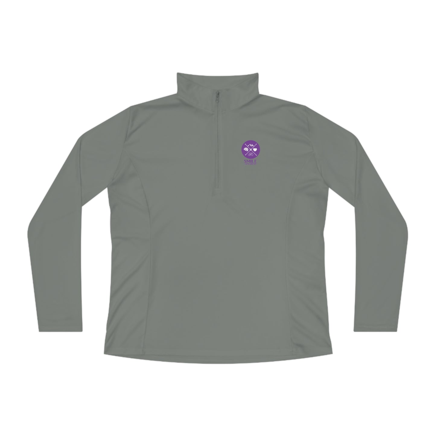 SMILE #UWokeUp | Women's Quarter-Zip Pullover