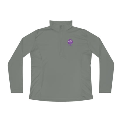 SMILE #UWokeUp | Women's Quarter-Zip Pullover